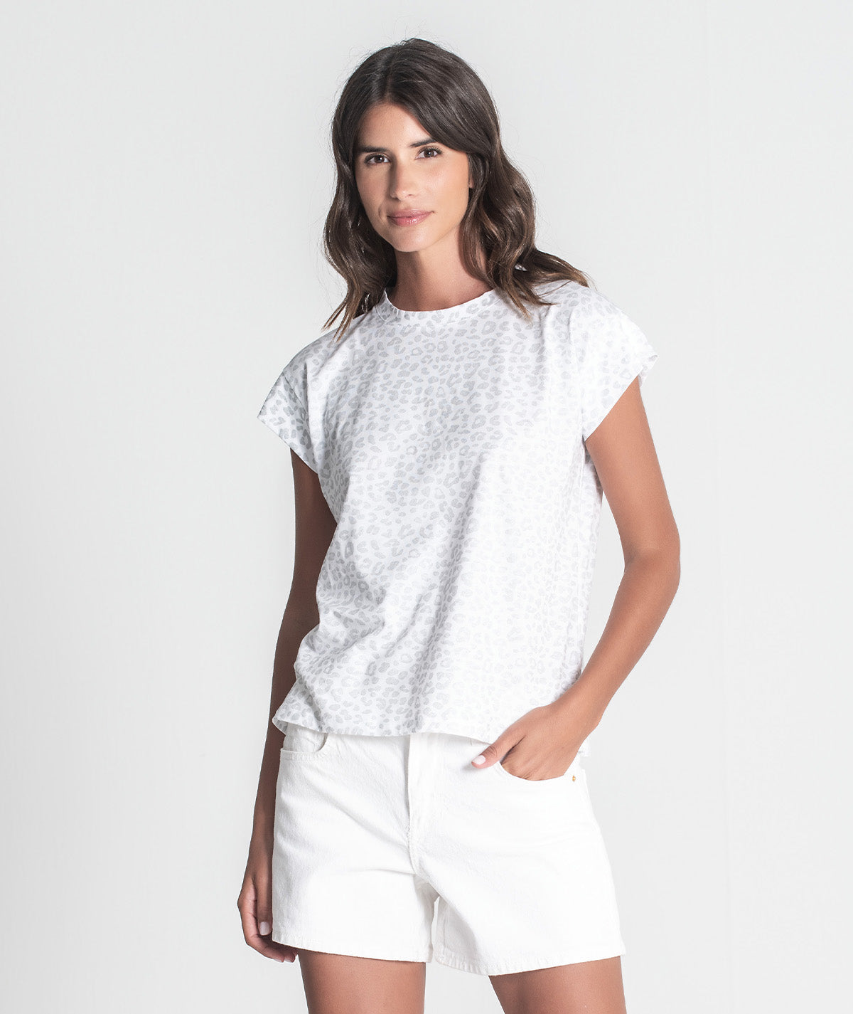 T-shirt foil animal print T086