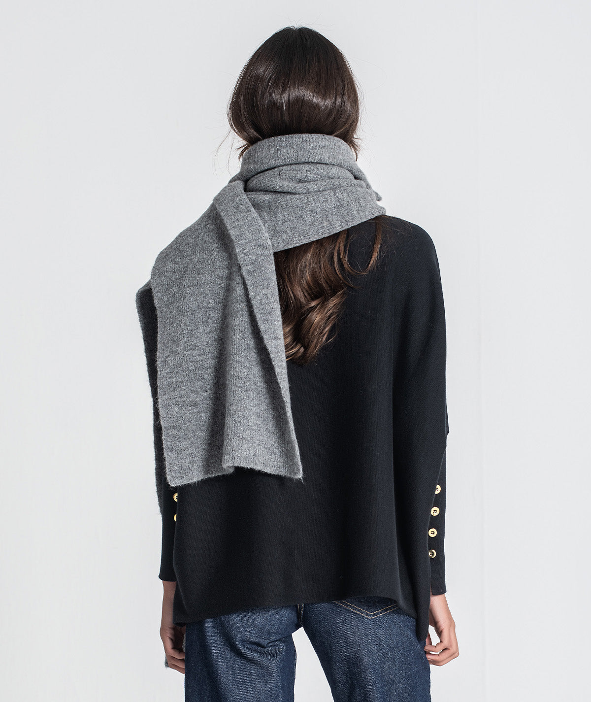 Zippered scarf collar A060