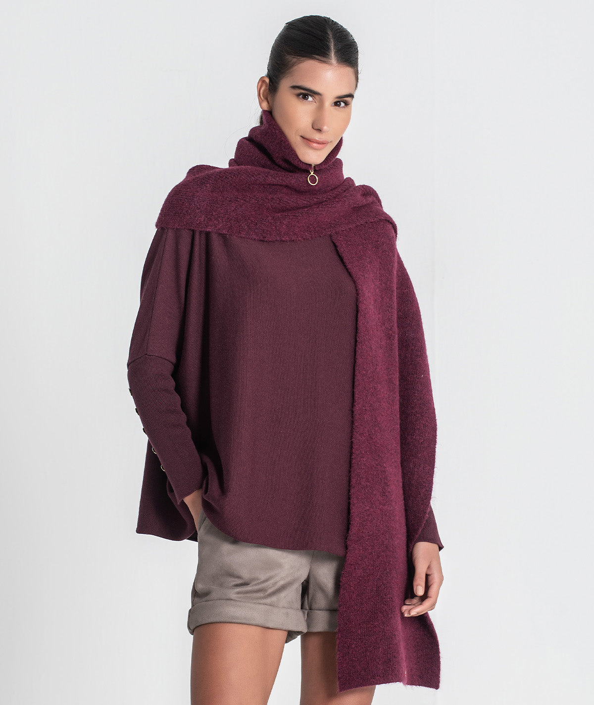 Gola cachecol com fecho A060