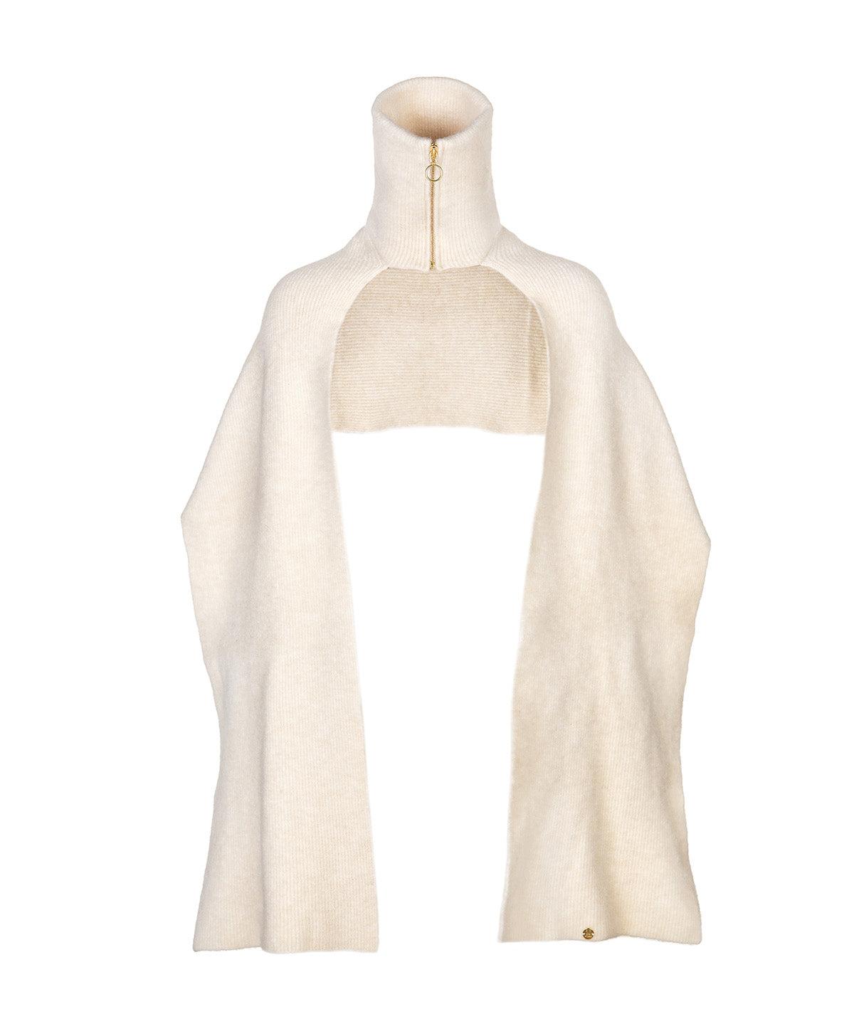 Zippered scarf collar A060