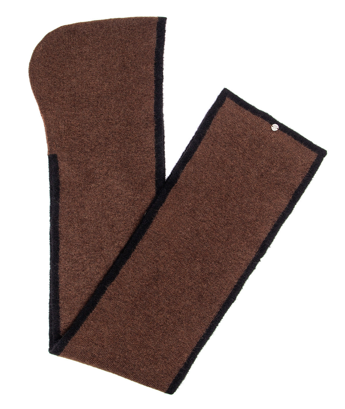 Scarf with contrasting patterns A061