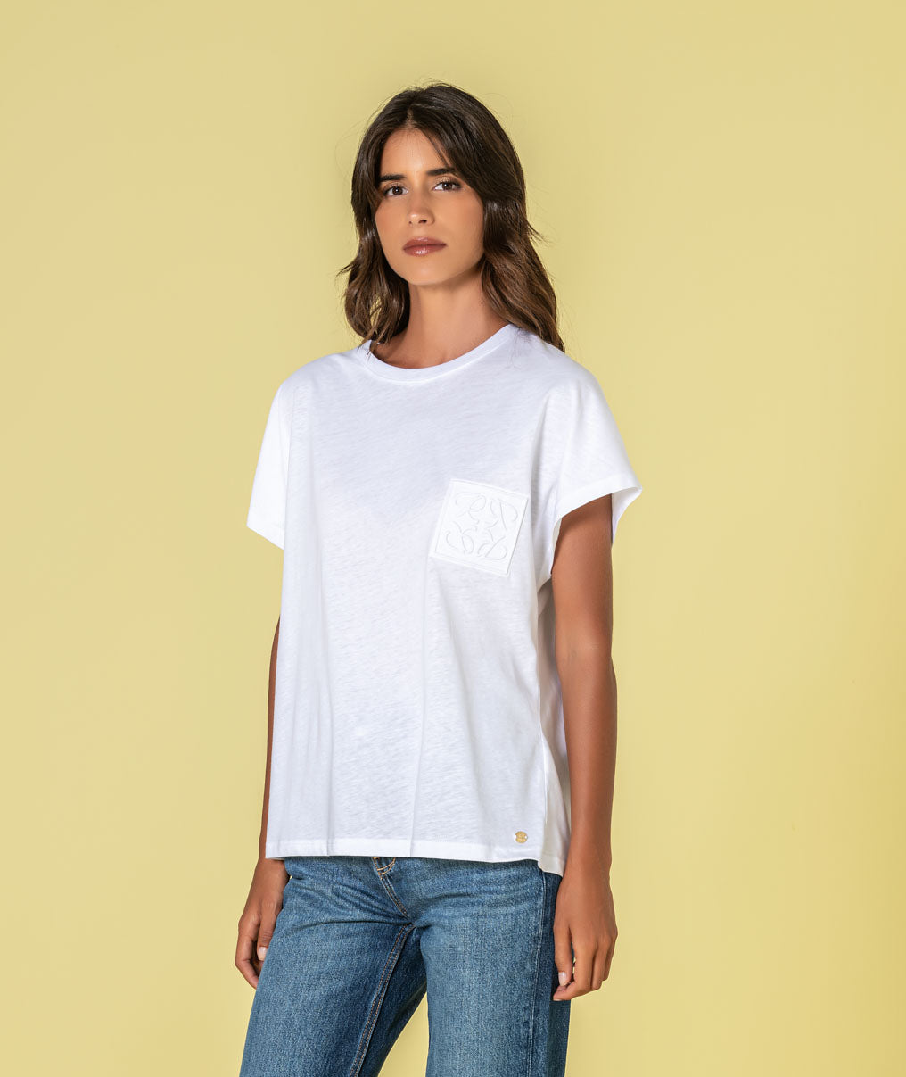 T-shirt com relevo rr T088