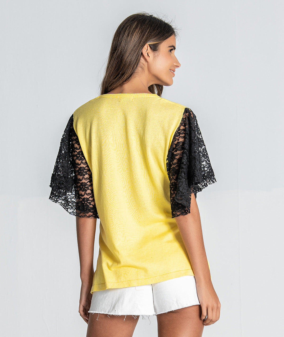 Camisola com manga em renda 1928