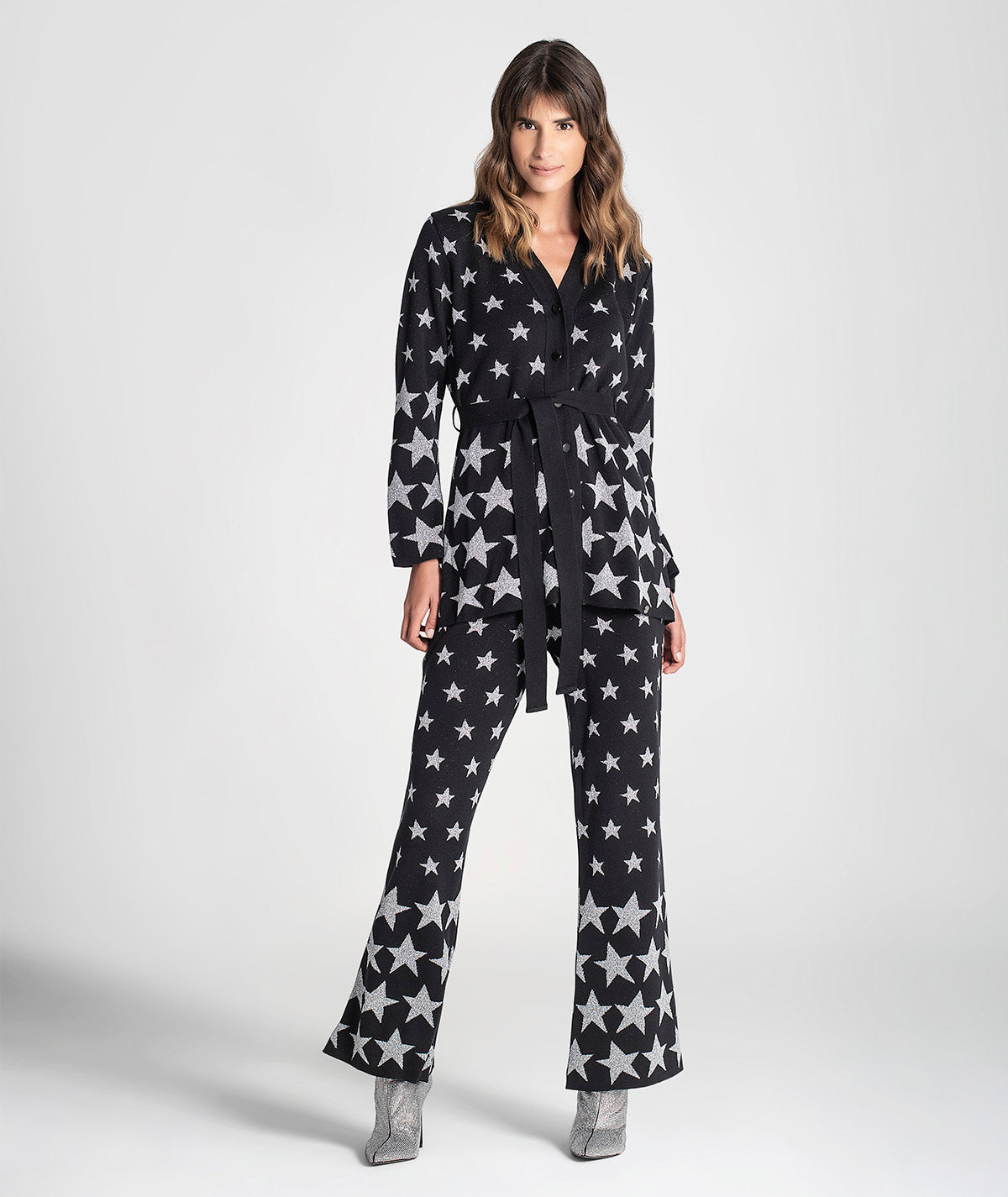 Calças estrelas lurex 3234