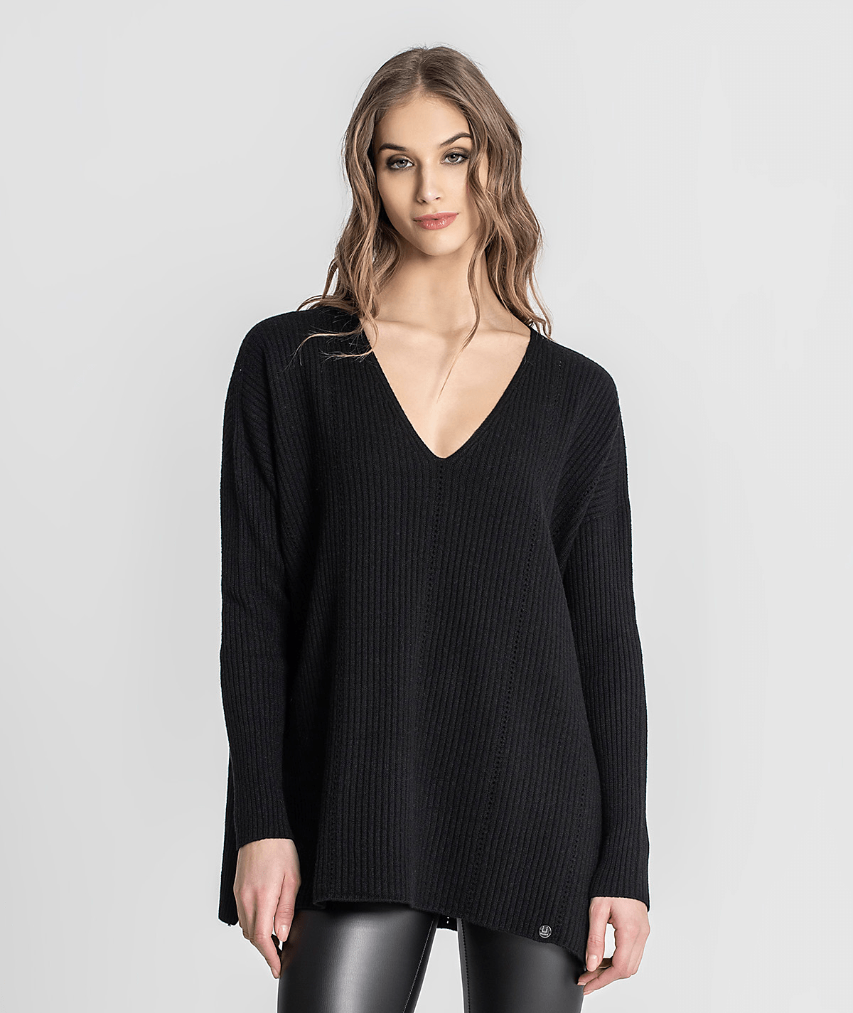 Camisola canelada com perfurados 3247