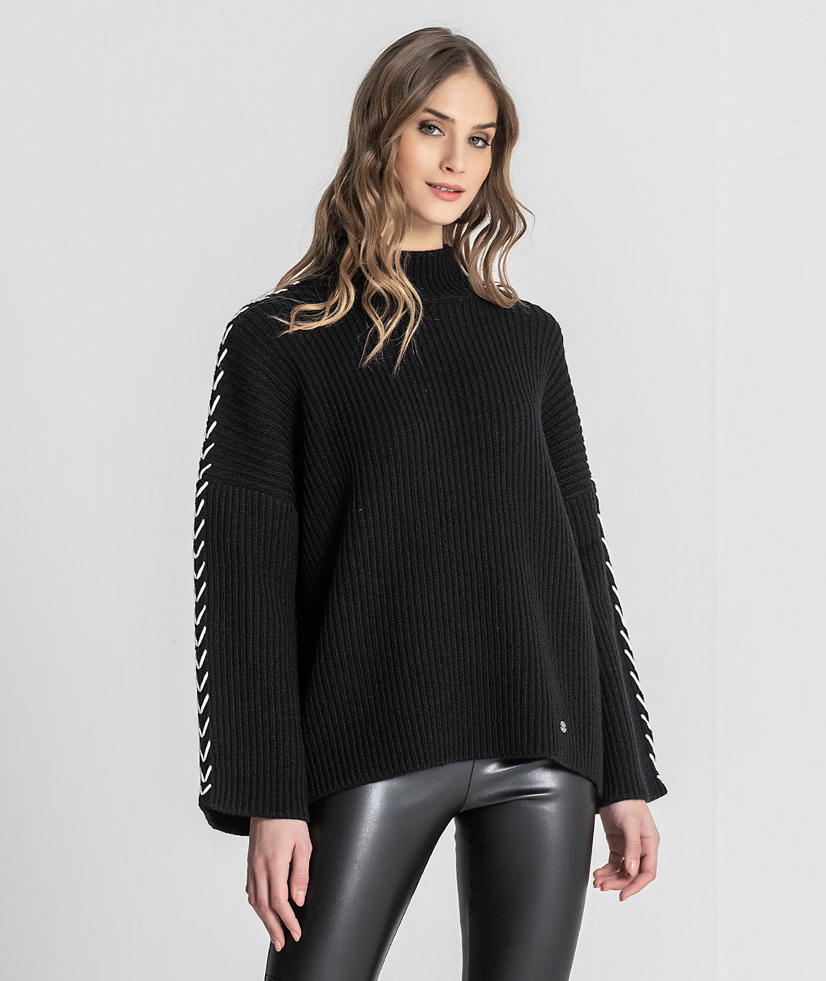 Camisola oversize canelada 3248