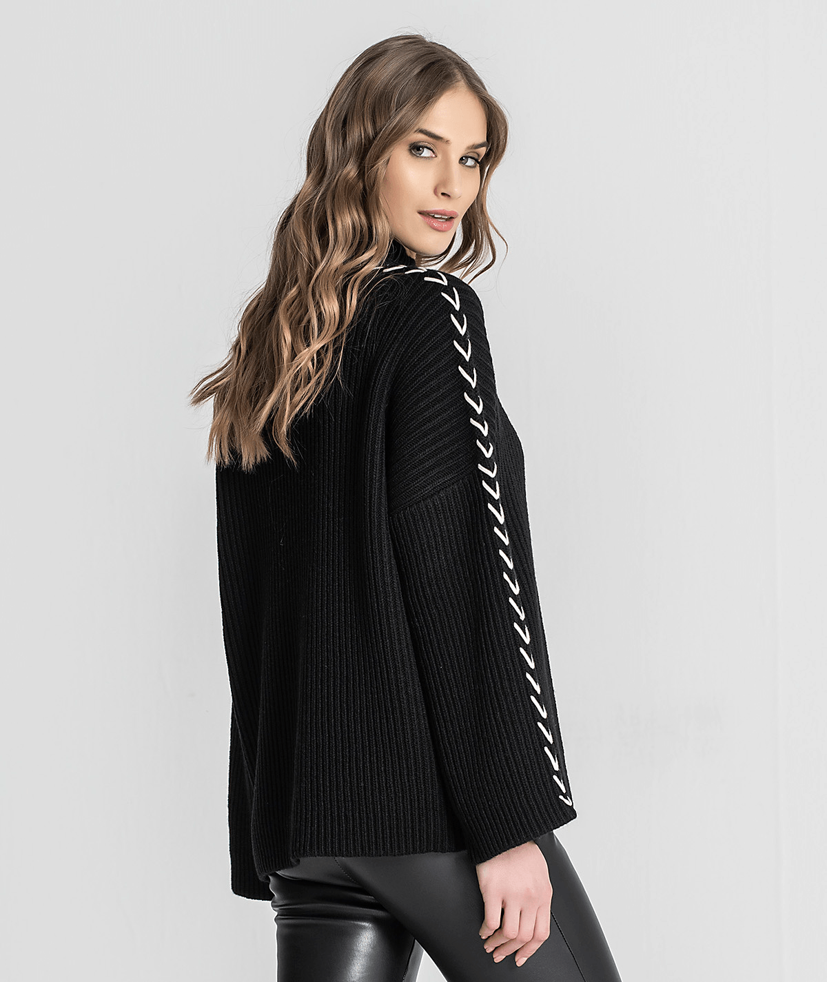 Camisola oversize canelada 3248