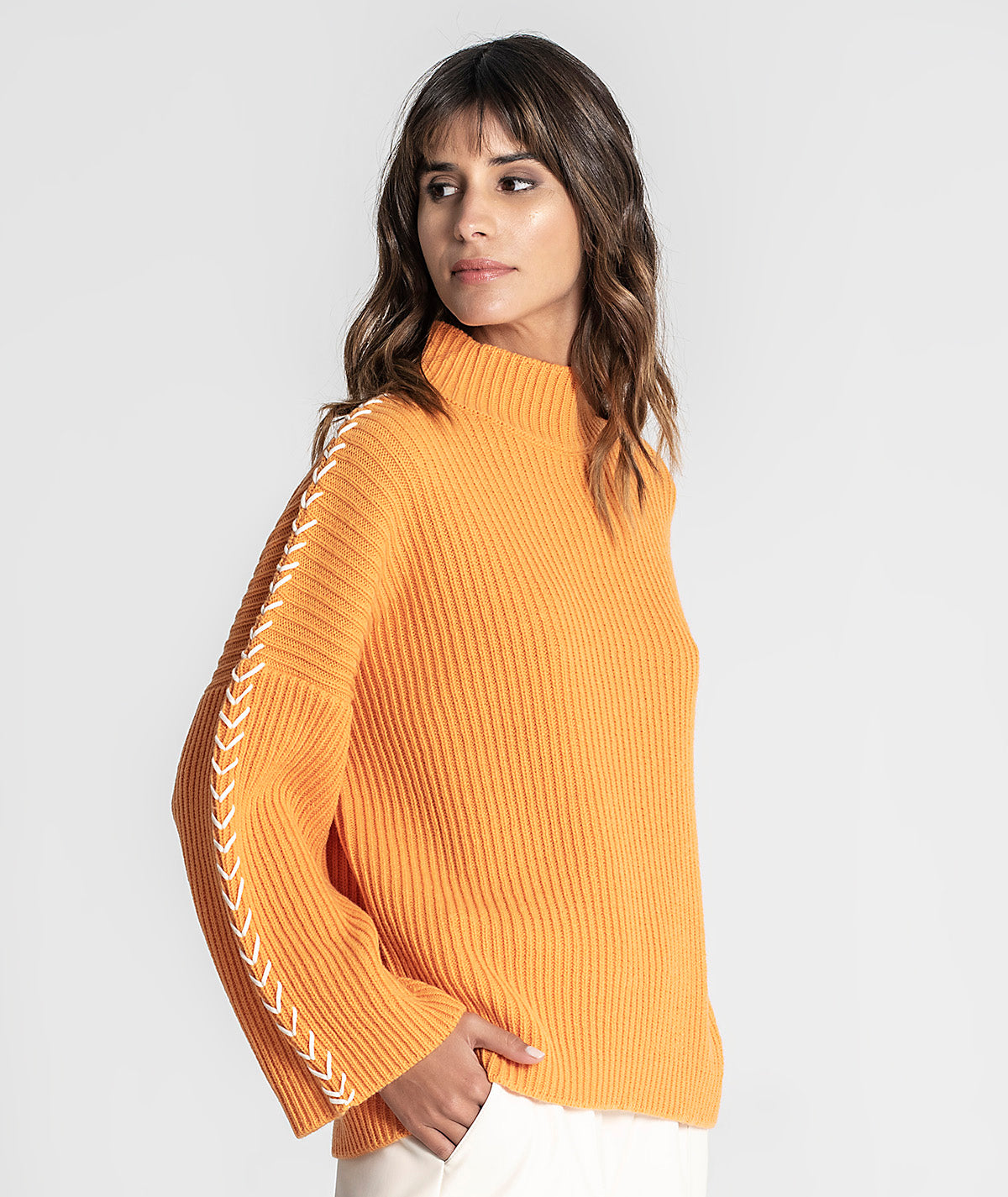 Camisola oversize canelada 3248