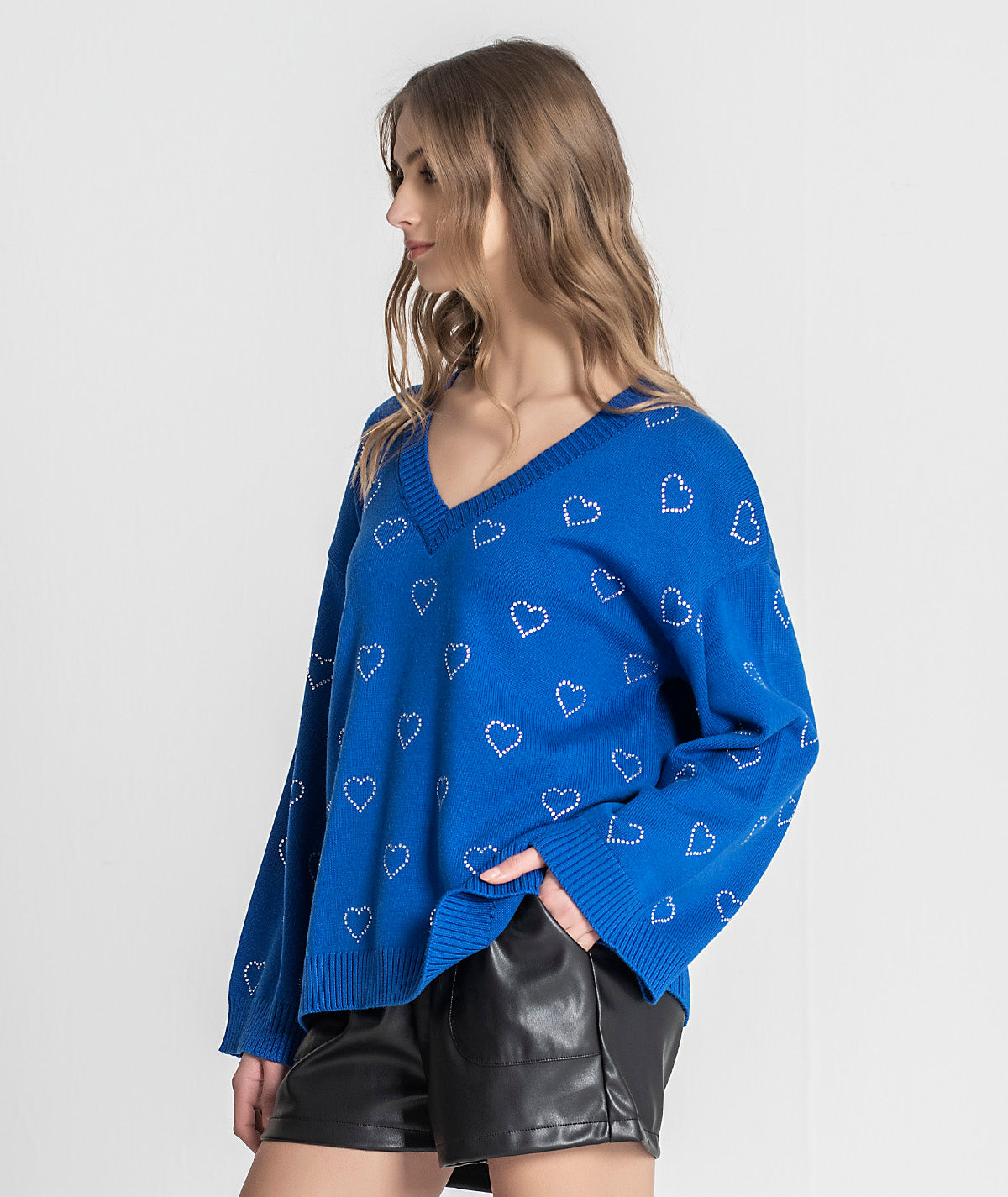 Camisola com transferes coração 3267