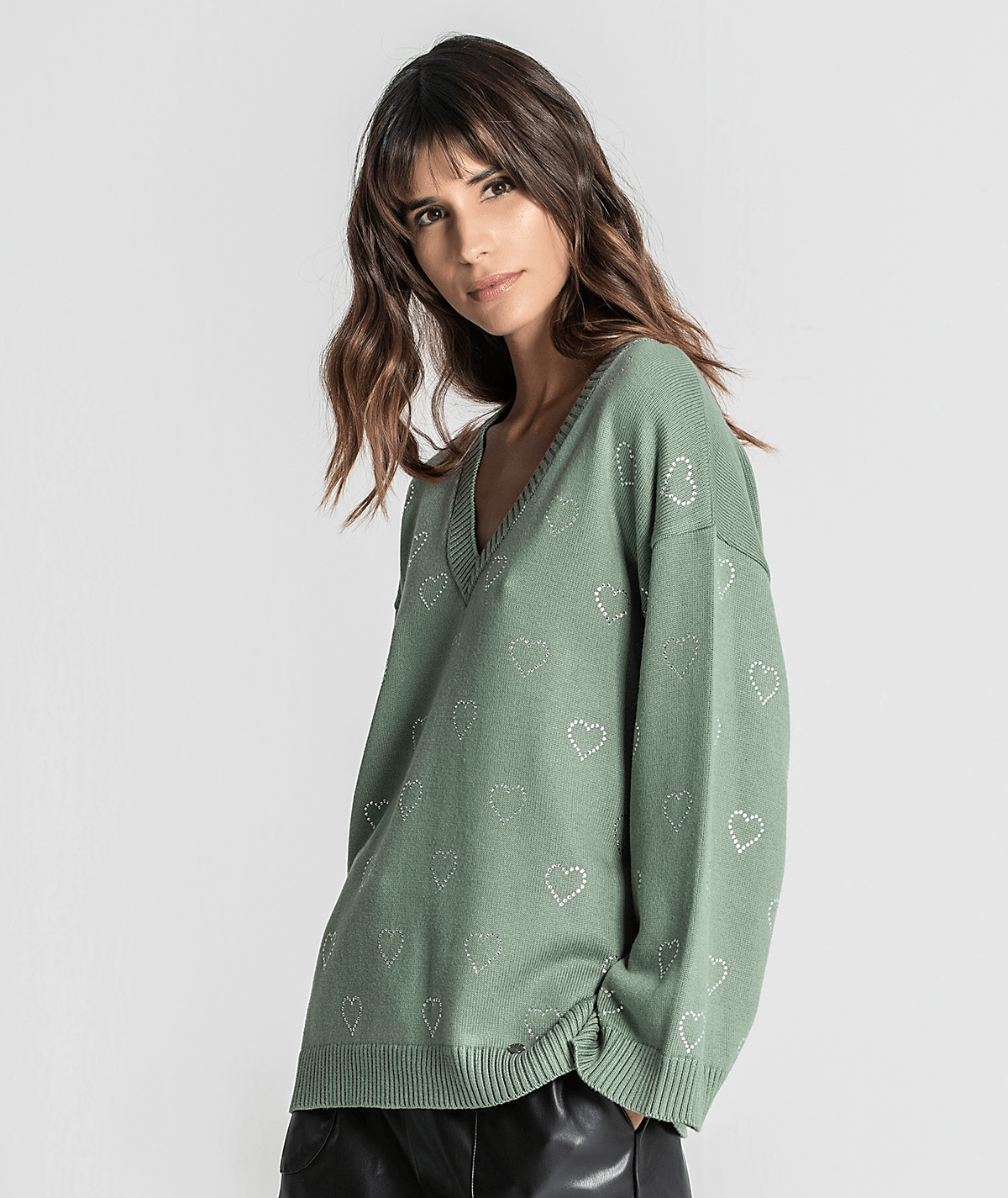 Camisola com transferes coração 3267