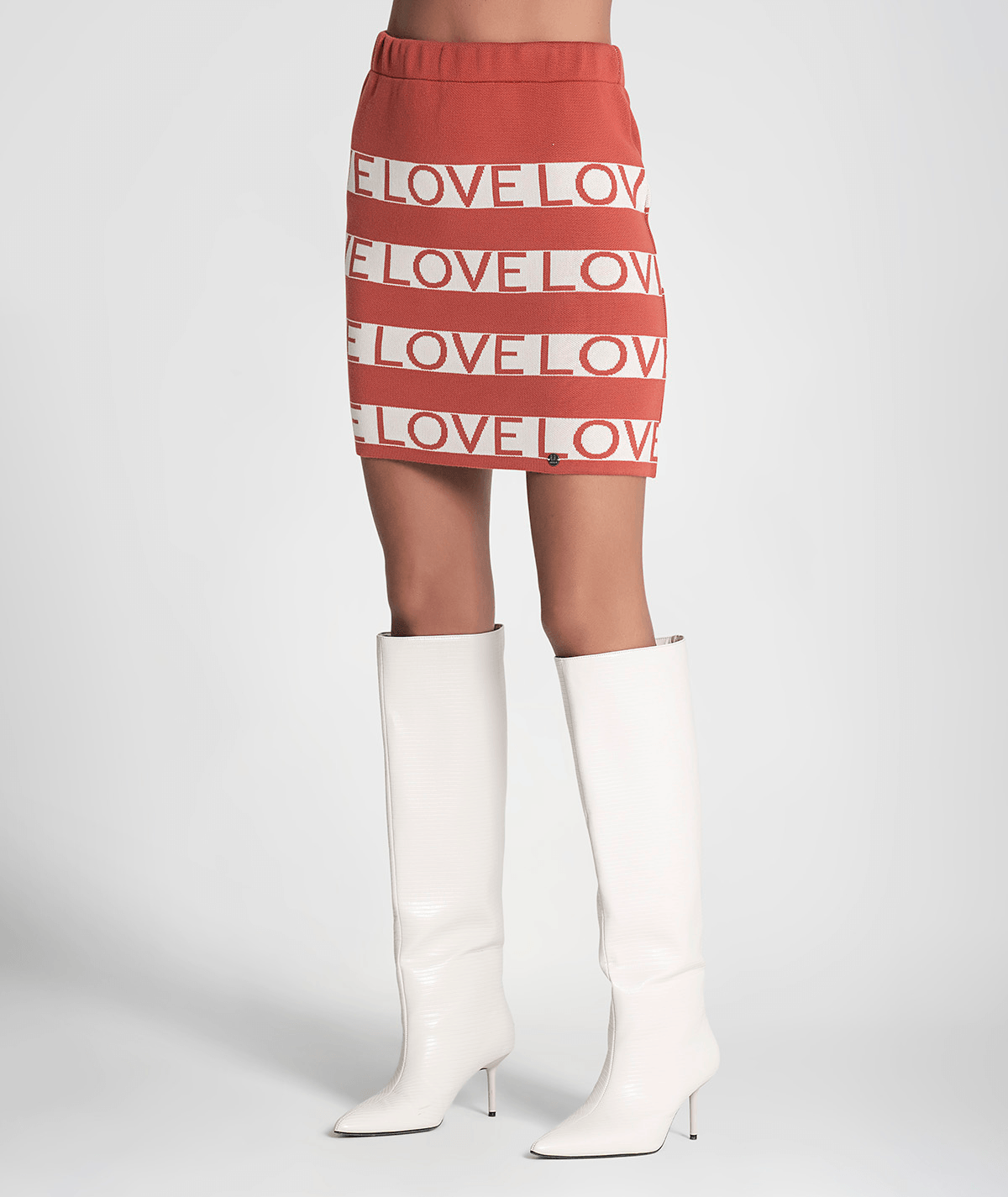 Mini saia riscas love 3274