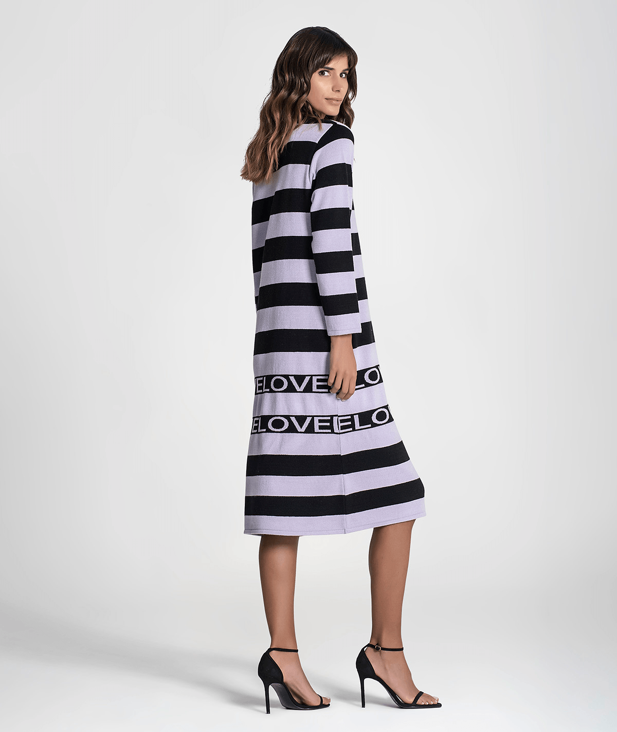 Vestido riscas love 3276