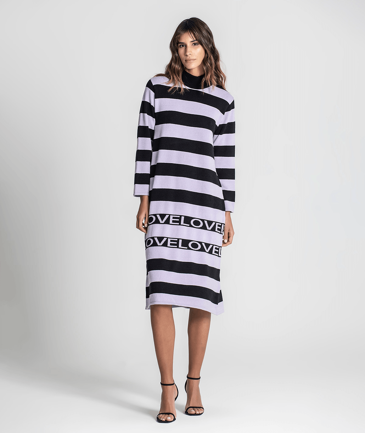 Vestido riscas love 3276