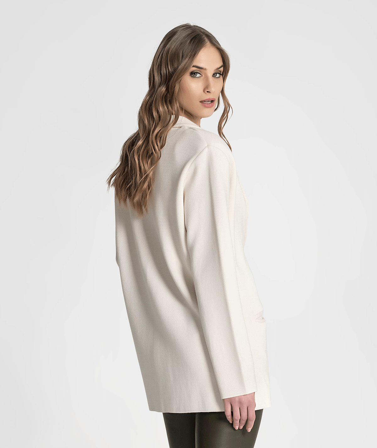 Blazer tricot com botões 3285