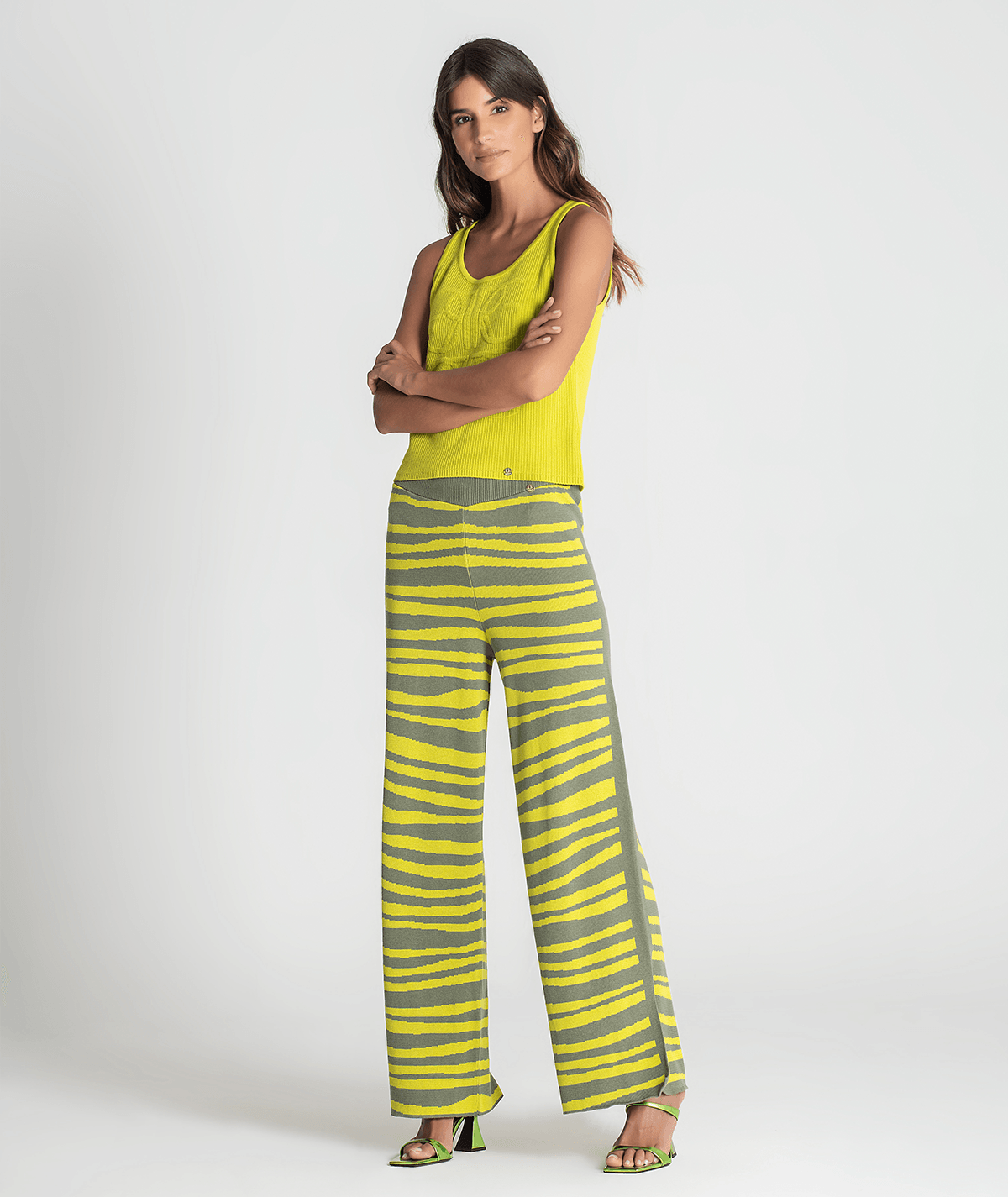 Calças jacquard 3304