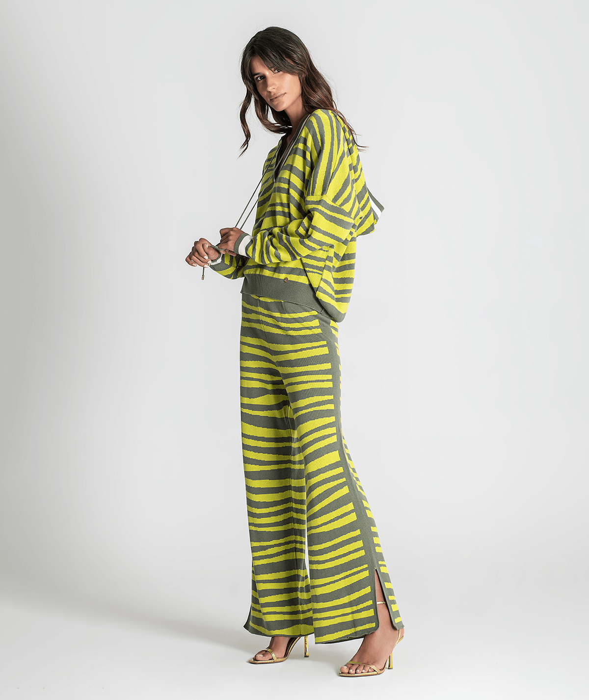 Calças jacquard 3304