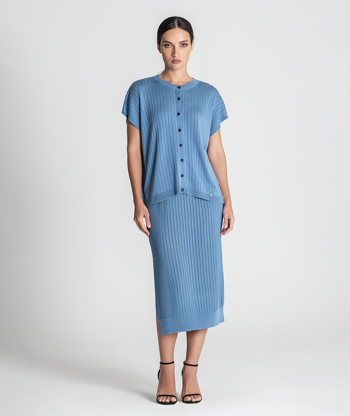 Structured coat with buttons 3305