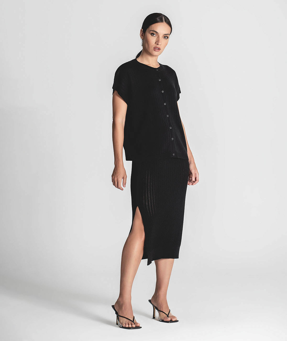 Structured coat with buttons 3305