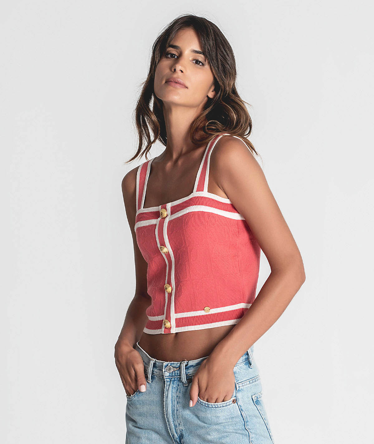 Top com jacquard RG 3312