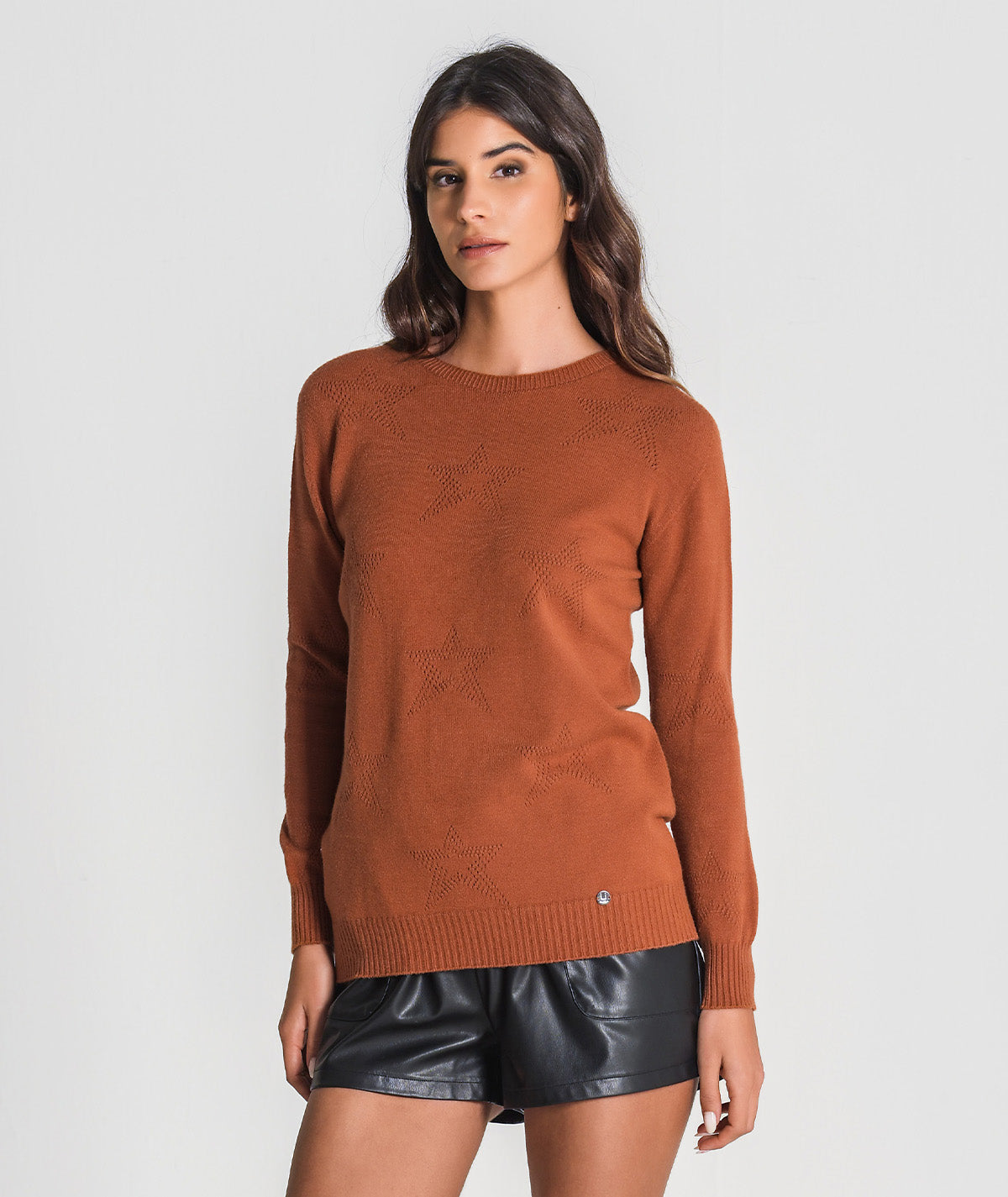 Camisola perfurada estrelas 3344