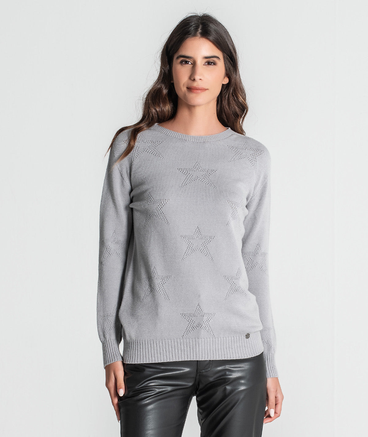 Camisola perfurada estrelas 3344