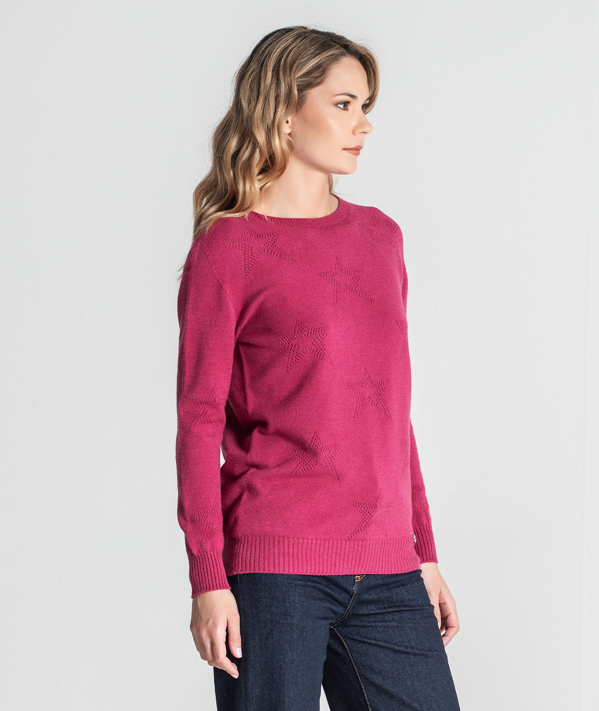 Camisola perfurada estrelas 3344