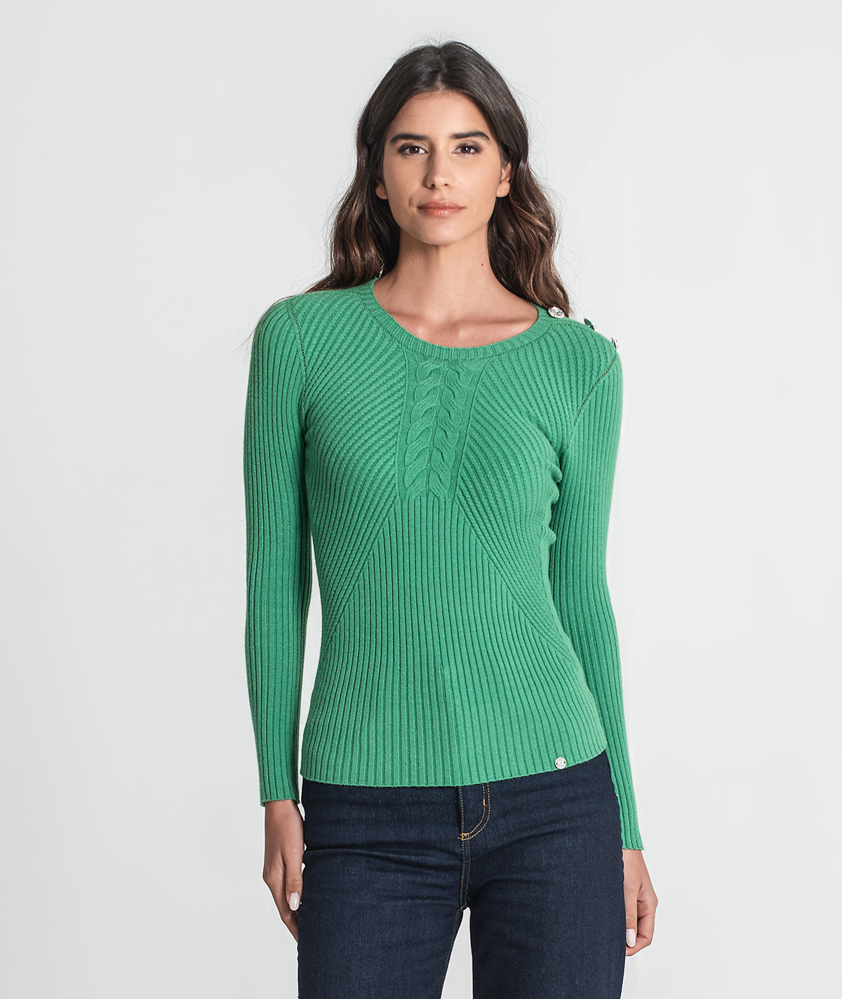 Camisola estruturada com botões 3345