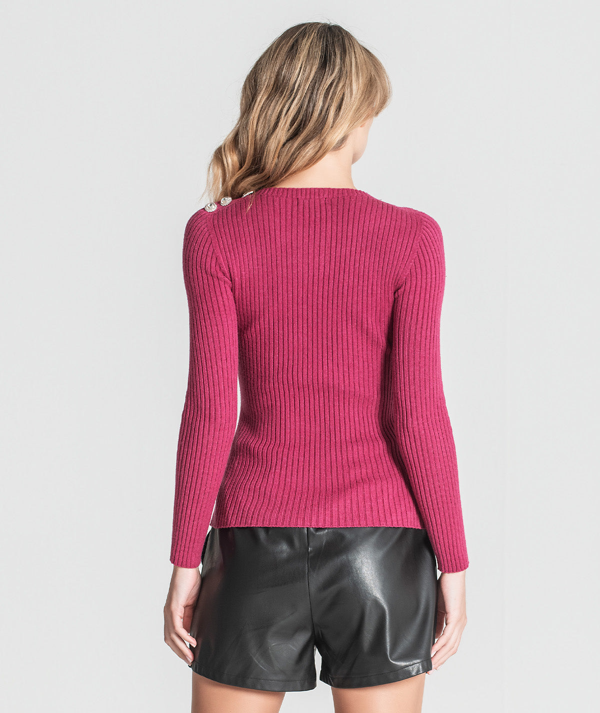 Camisola estruturada com botões 3345