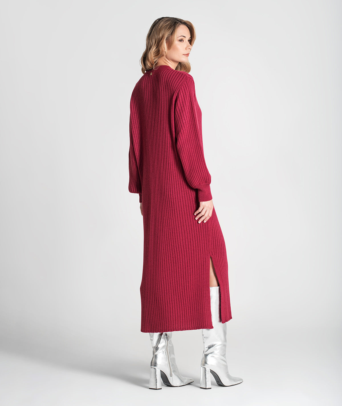 Vestido canelado 3346