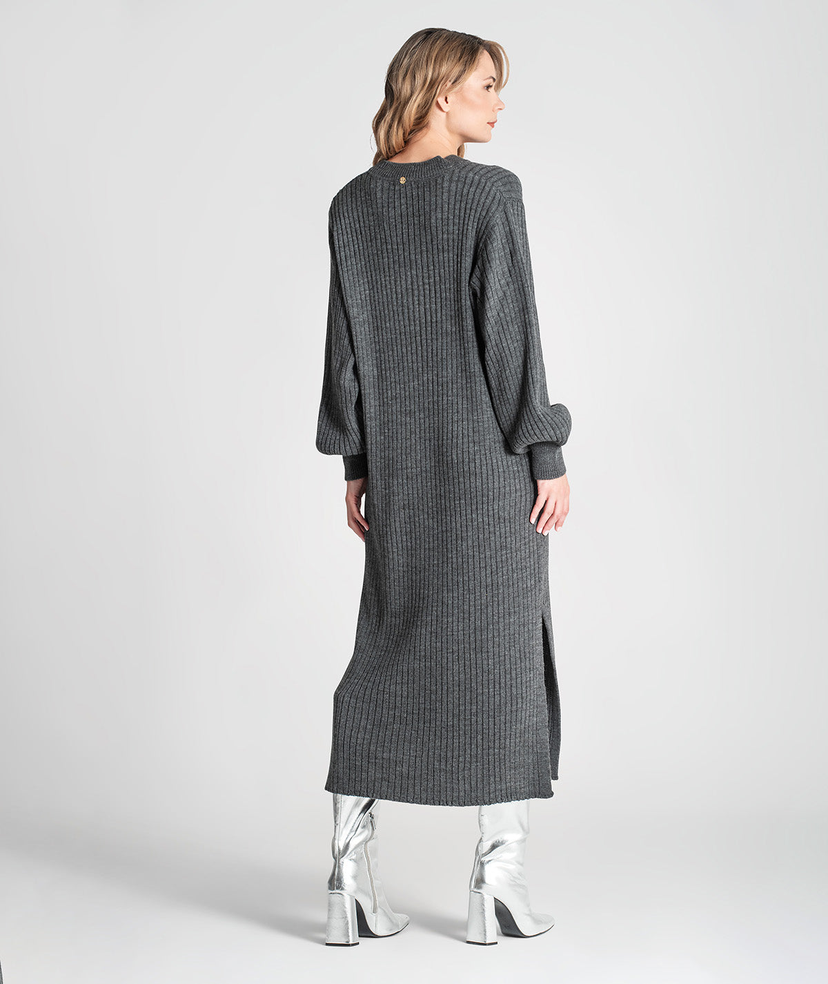 Vestido canelado 3346