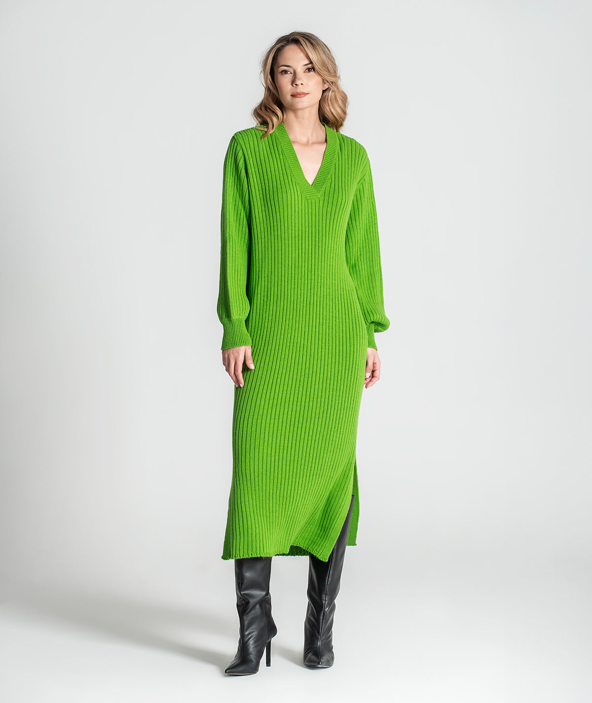 Vestido canelado 3346