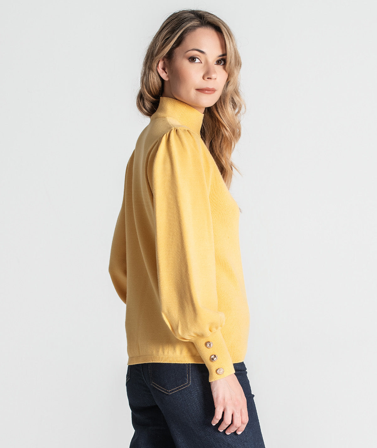 Camisola com botões nos punhos 3348