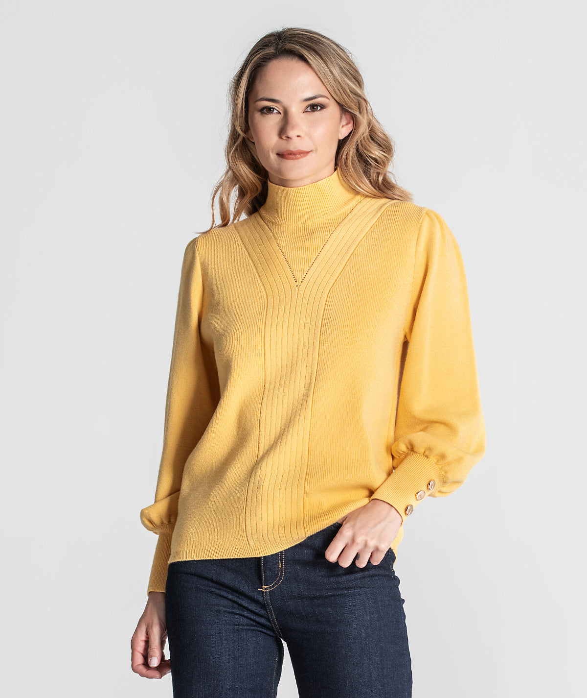 Camisola com botões nos punhos 3348