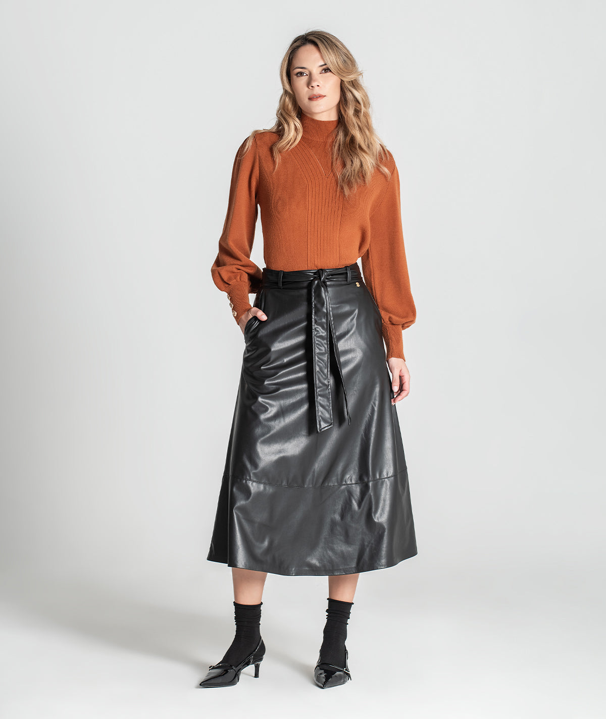 Camisola com botões nos punhos 3348