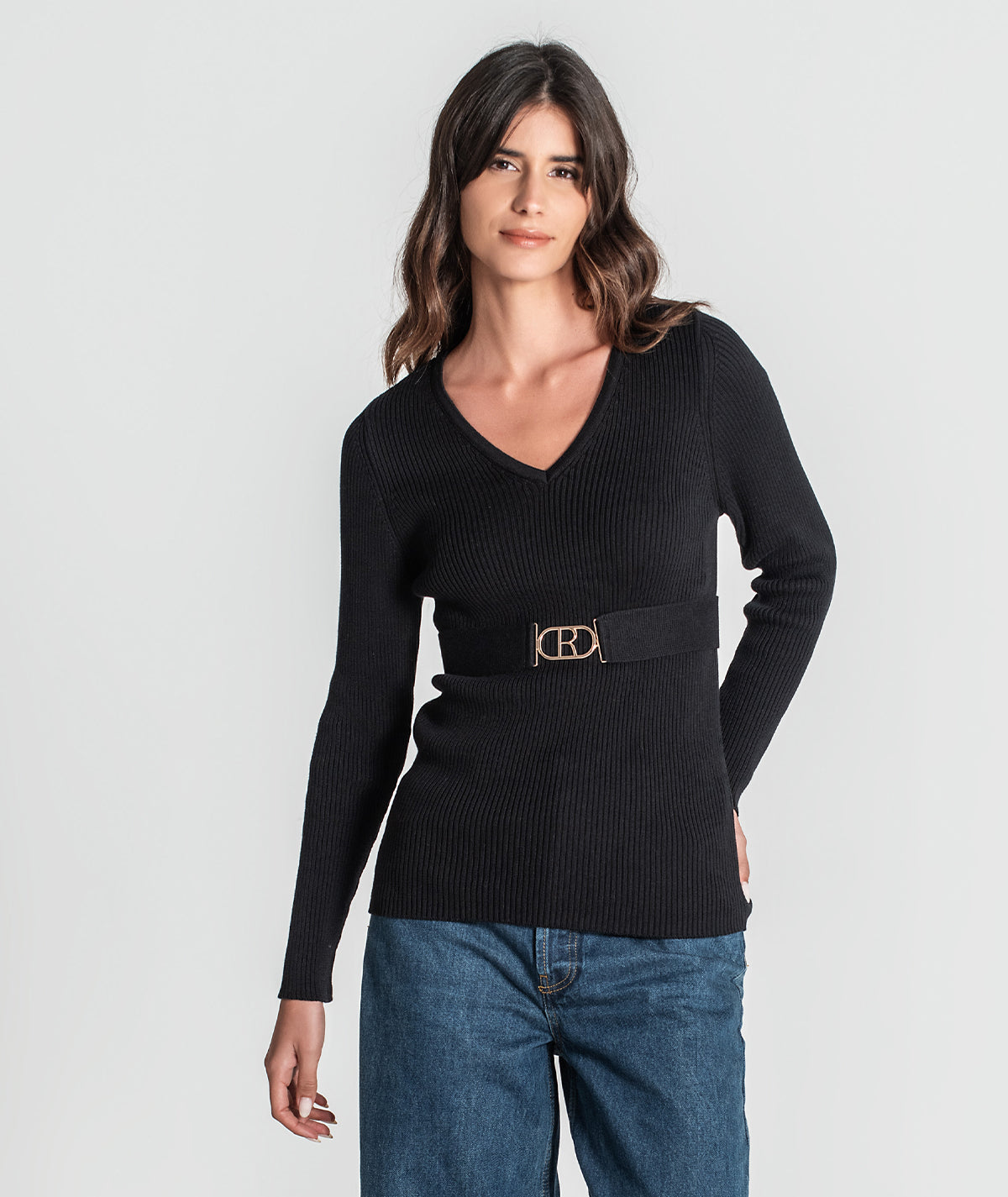 Camisola com cinto 3349