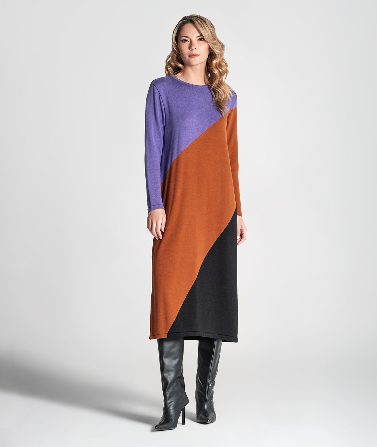 Vestido tricolor 3350