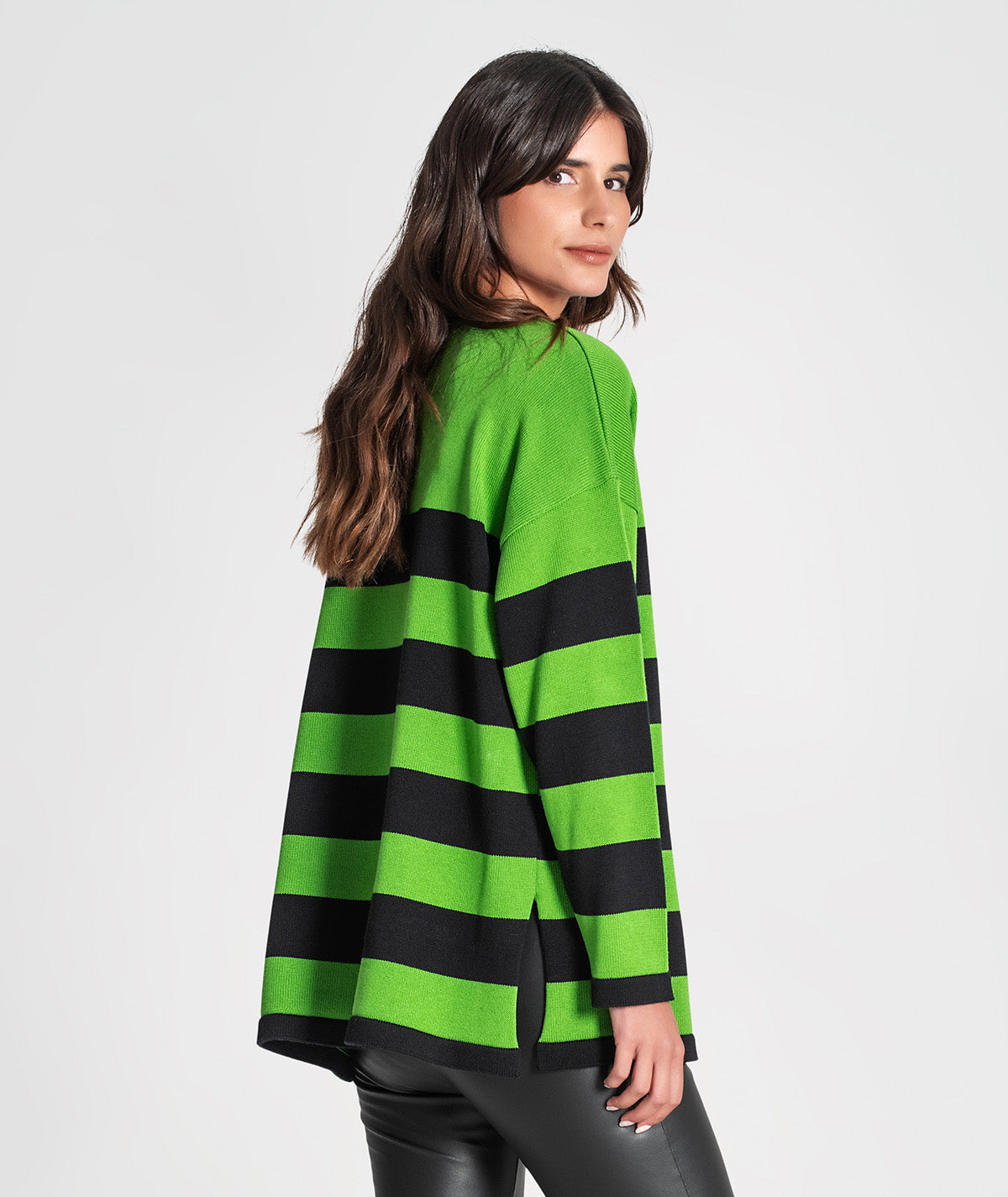 Camisola riscas com bolso 3355