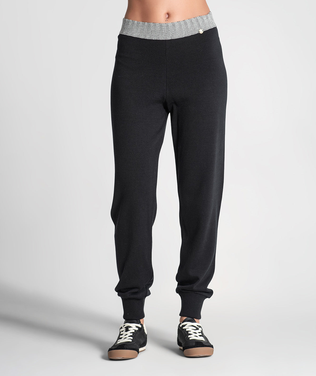 Calças com jacquard 3370