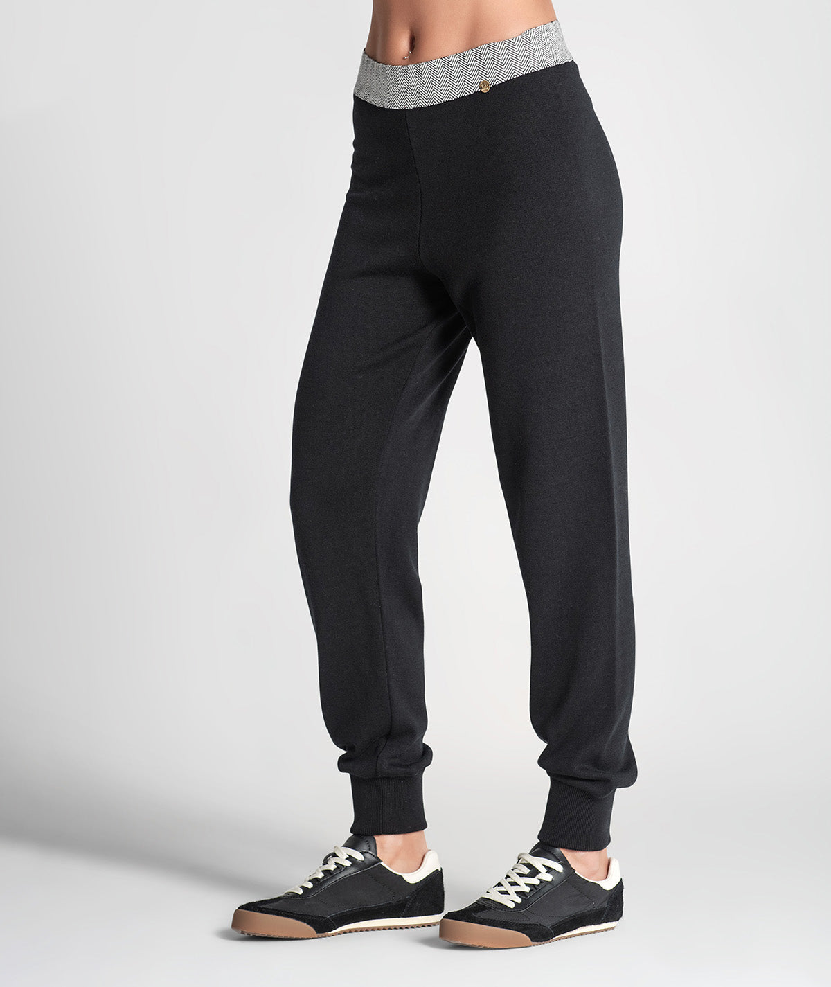 Calças com jacquard 3370