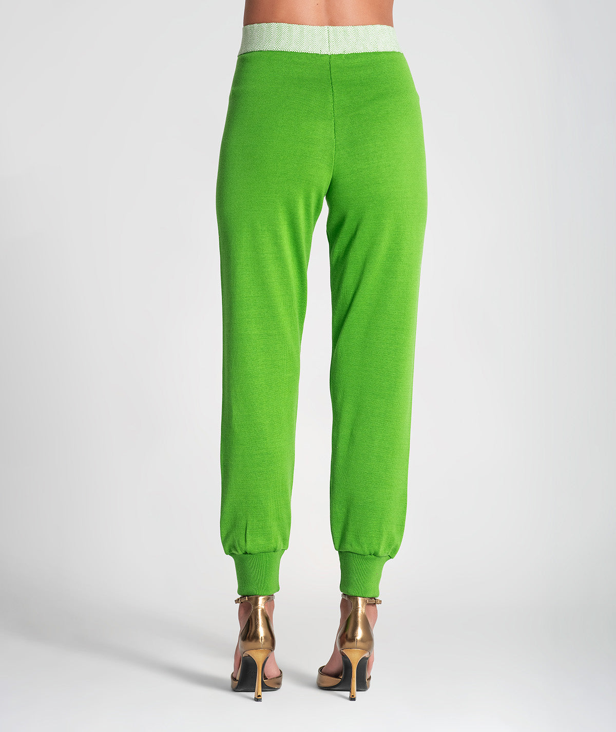 Calças com jacquard 3370