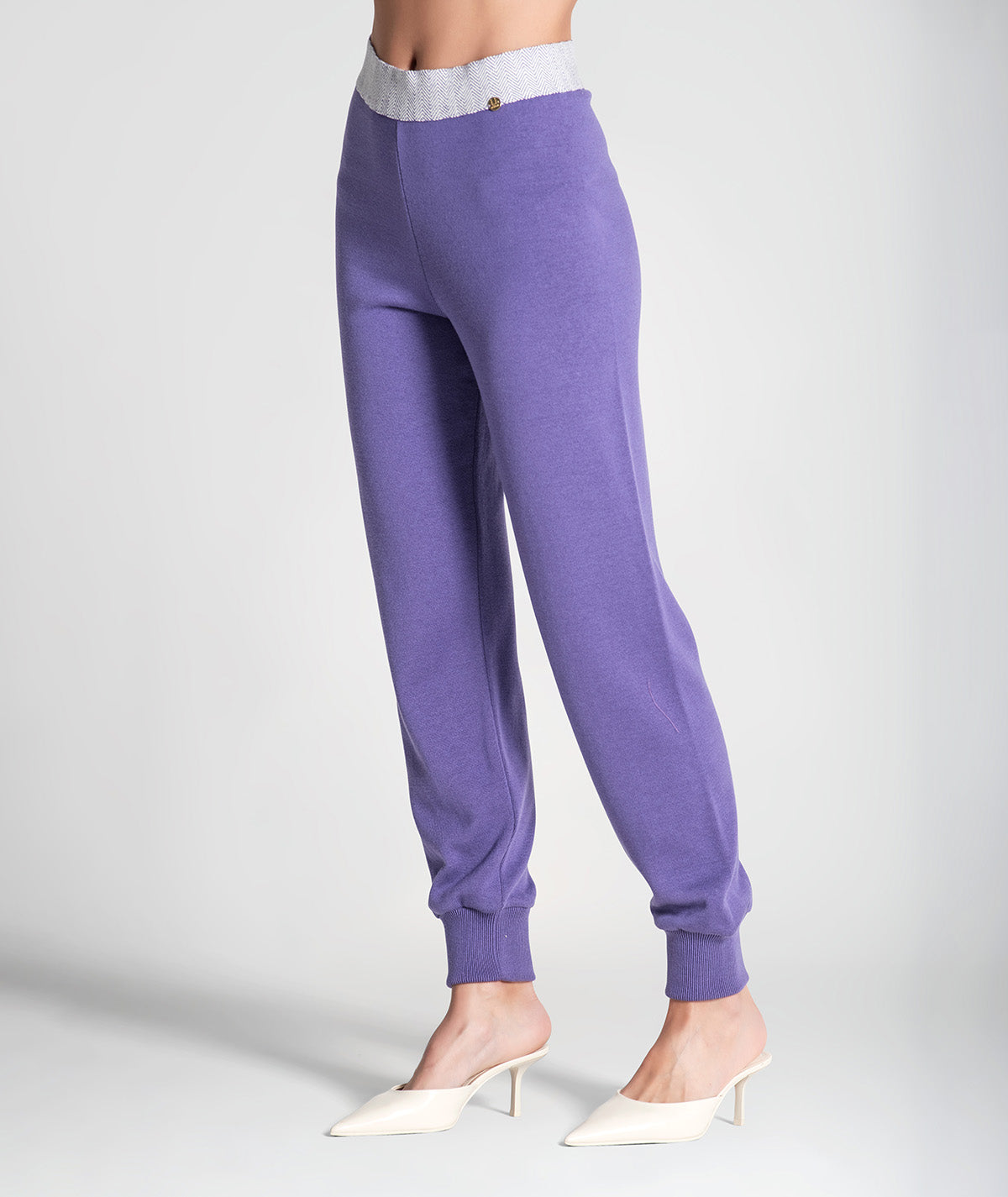 Calças com jacquard 3370