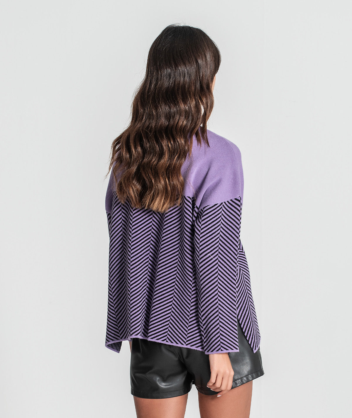 Camisola com jacquard espinha 3371