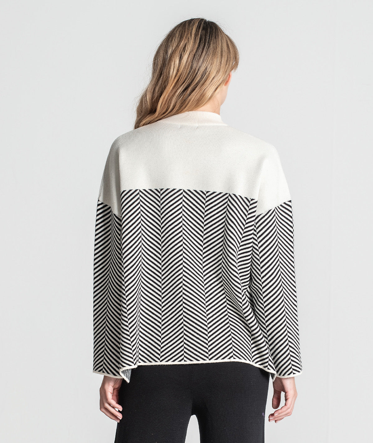 Camisola com jacquard espinha 3371