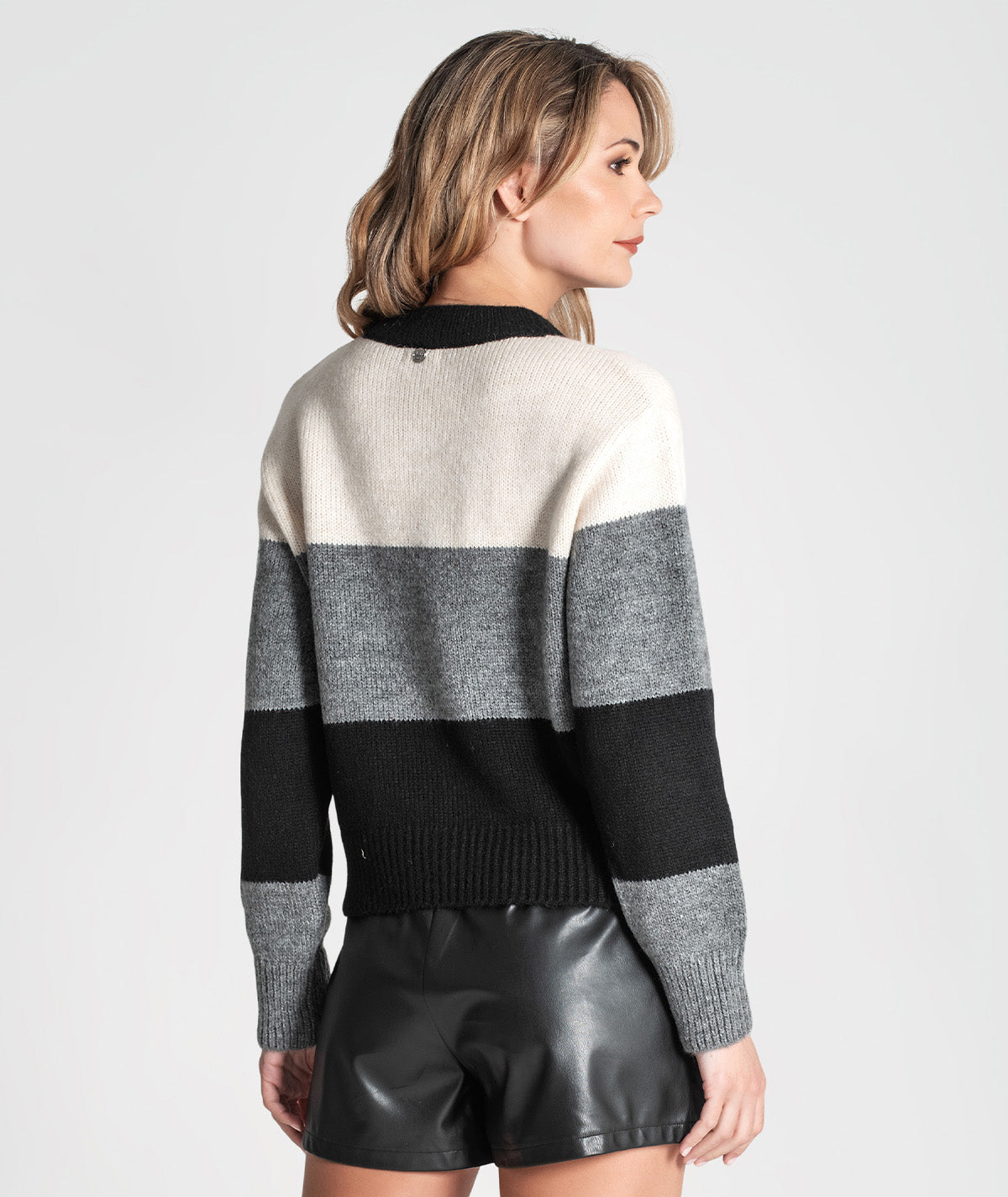 Camisola riscas com bordado 3372