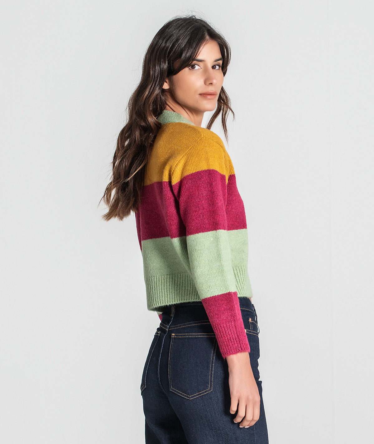 Camisola riscas com bordado 3372