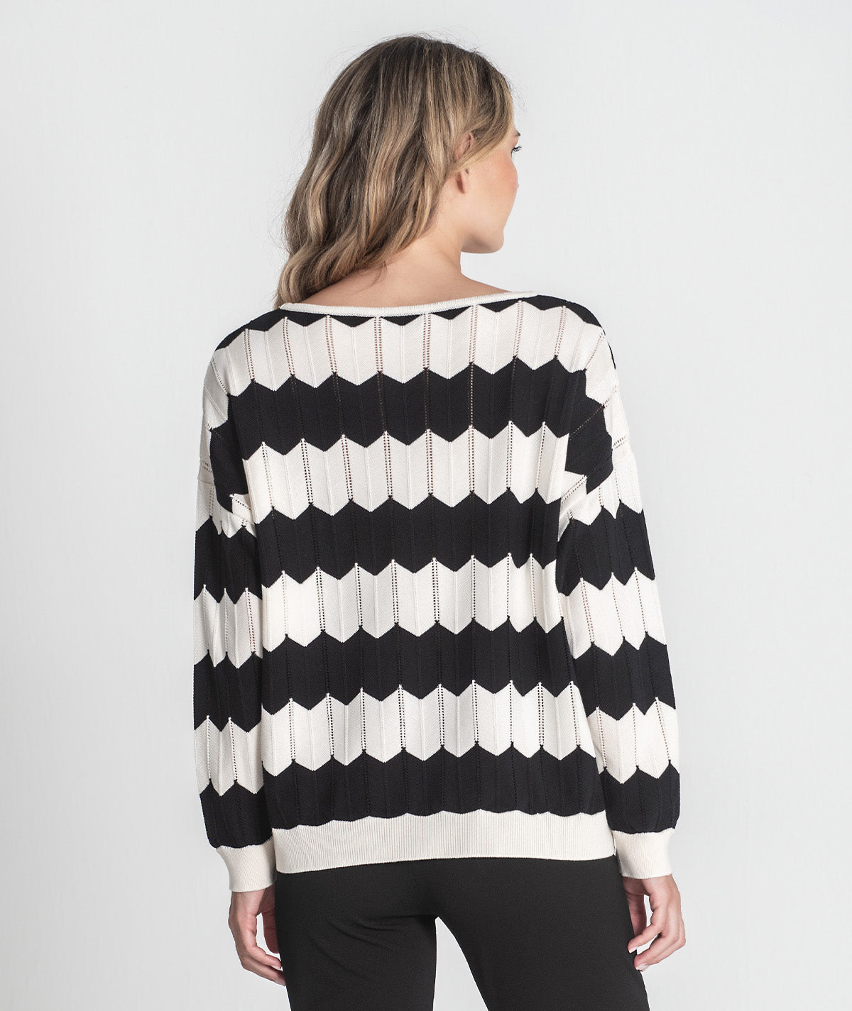 Camisola zigzag com perfurados 3382