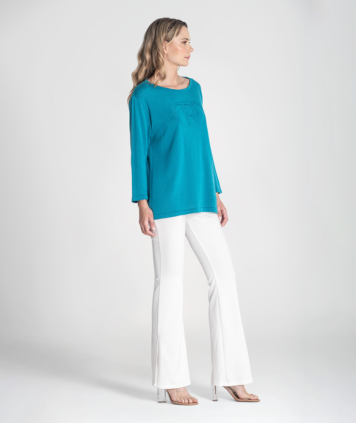 Camisola com relevo e botões 3420