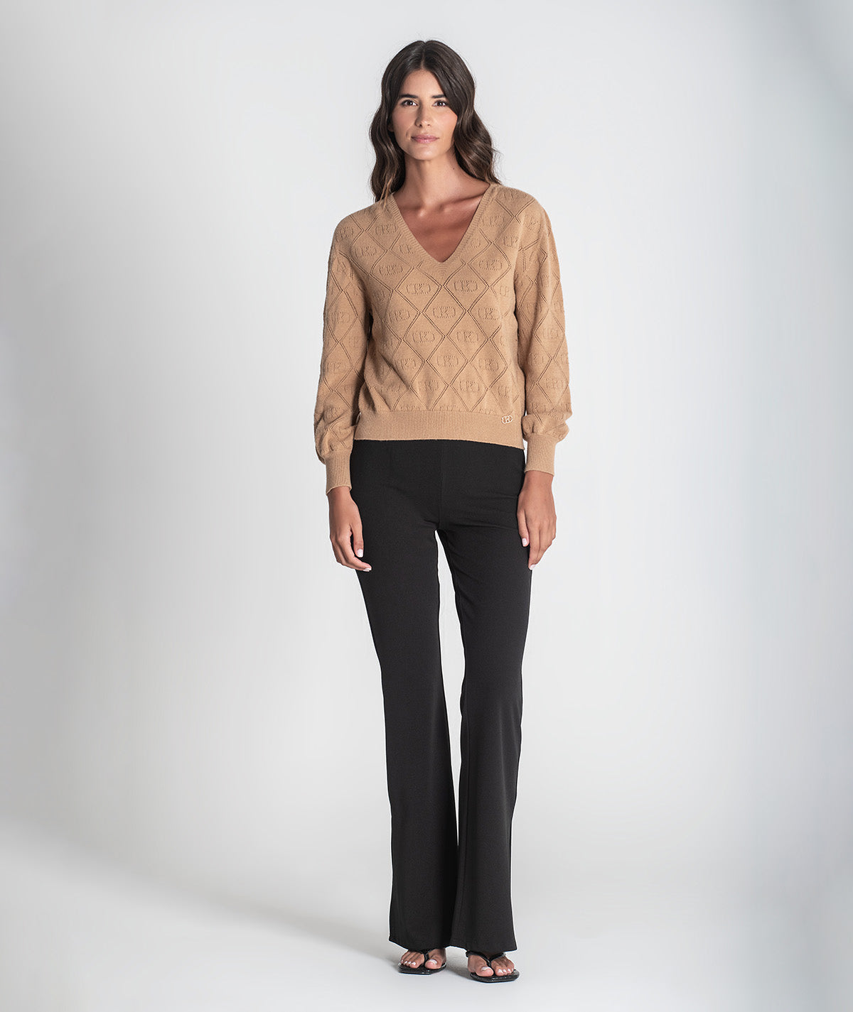 Camisola com perfurados 3421