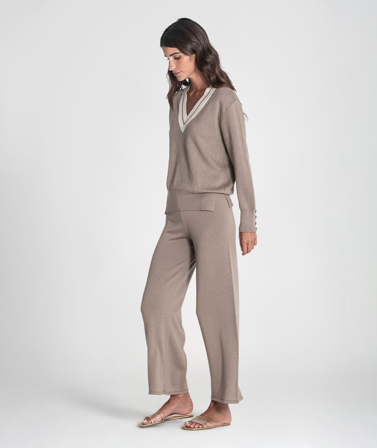 Camisola com relevos e botões 3422