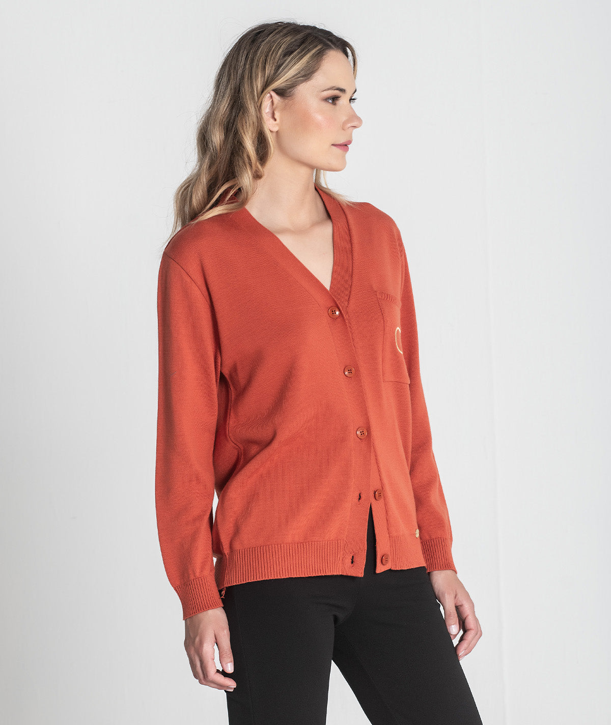 Casaco com bordado dourado 3427